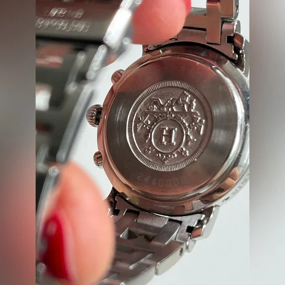 HERMÈS CLIPPER CHRONOGRAPH ladies watch CL1.310 - Picture 15 of 17